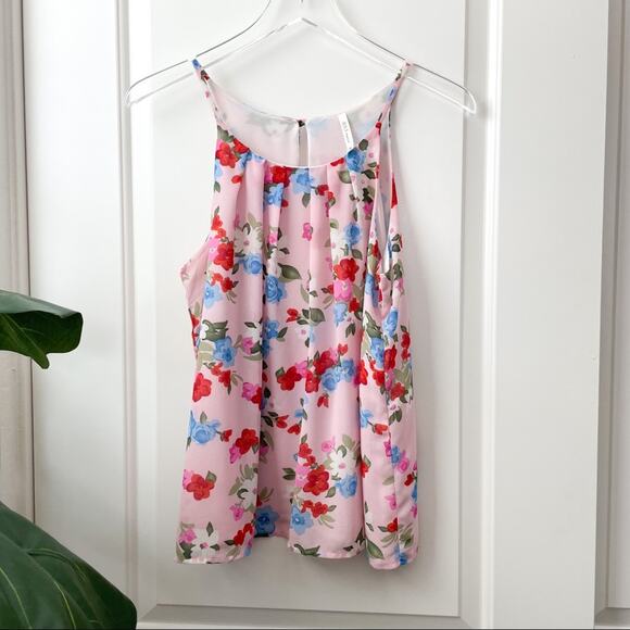 DNA Couture Pink Floral Tank Top M - Picture 1 of 6